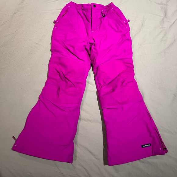 Lands End Kids Squall Waterproof Insulated Iron Knee Snow Pants - Picture 3 of 6